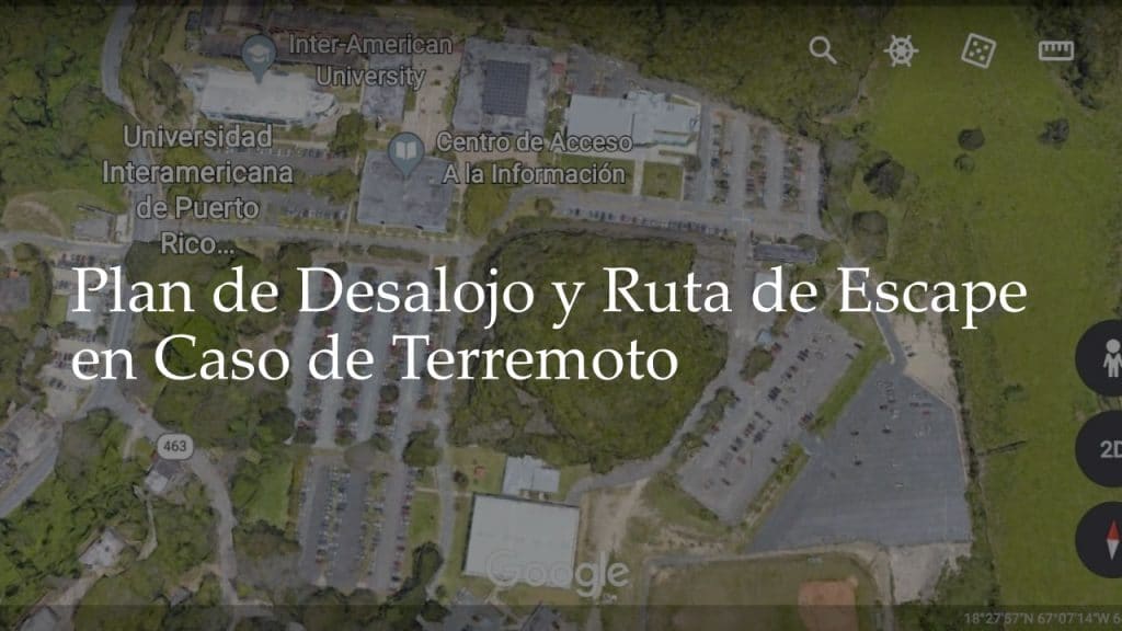 Plan de desalojo y ruta de escape en caso de terremoto