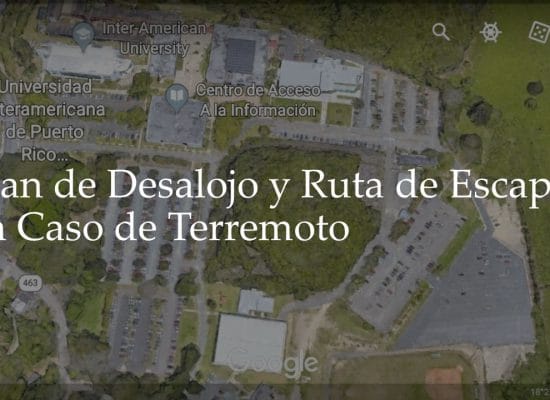 Plan de desalojo y ruta de escape en caso de terremoto